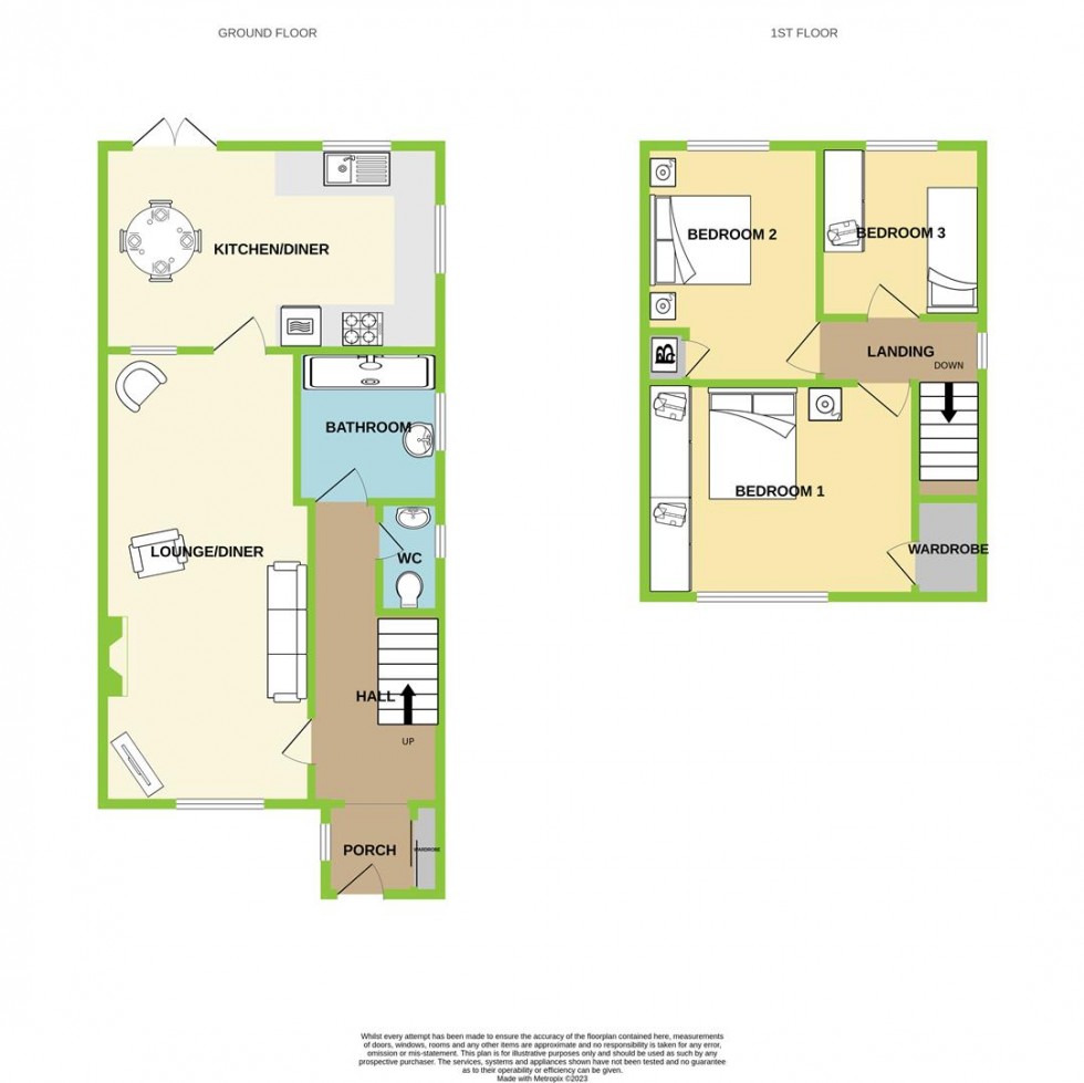 Floorplan for Ffordd Gerdinan, Tonteg, Pontypridd