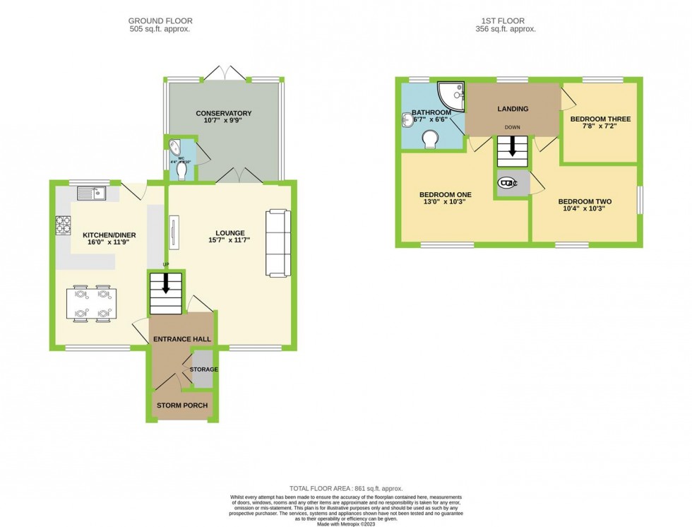 Floorplan for Clos Y Dolydd, Beddau, Pontypridd