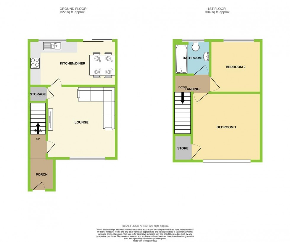 Floorplan for Cynon Close, Beddau, Pontypridd