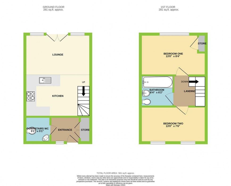 Floorplan for Brynteg Green, Beddau