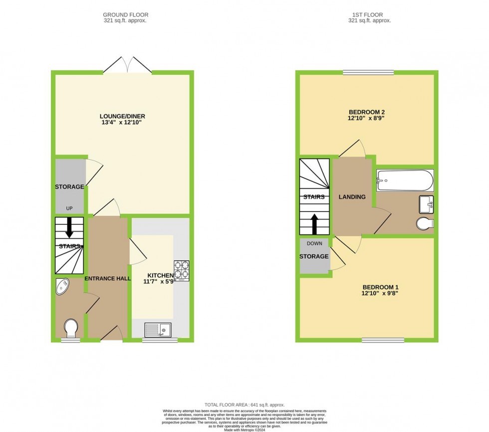 Floorplan for Gerddi Glan Taf, Rhydyfelin, Pontypridd