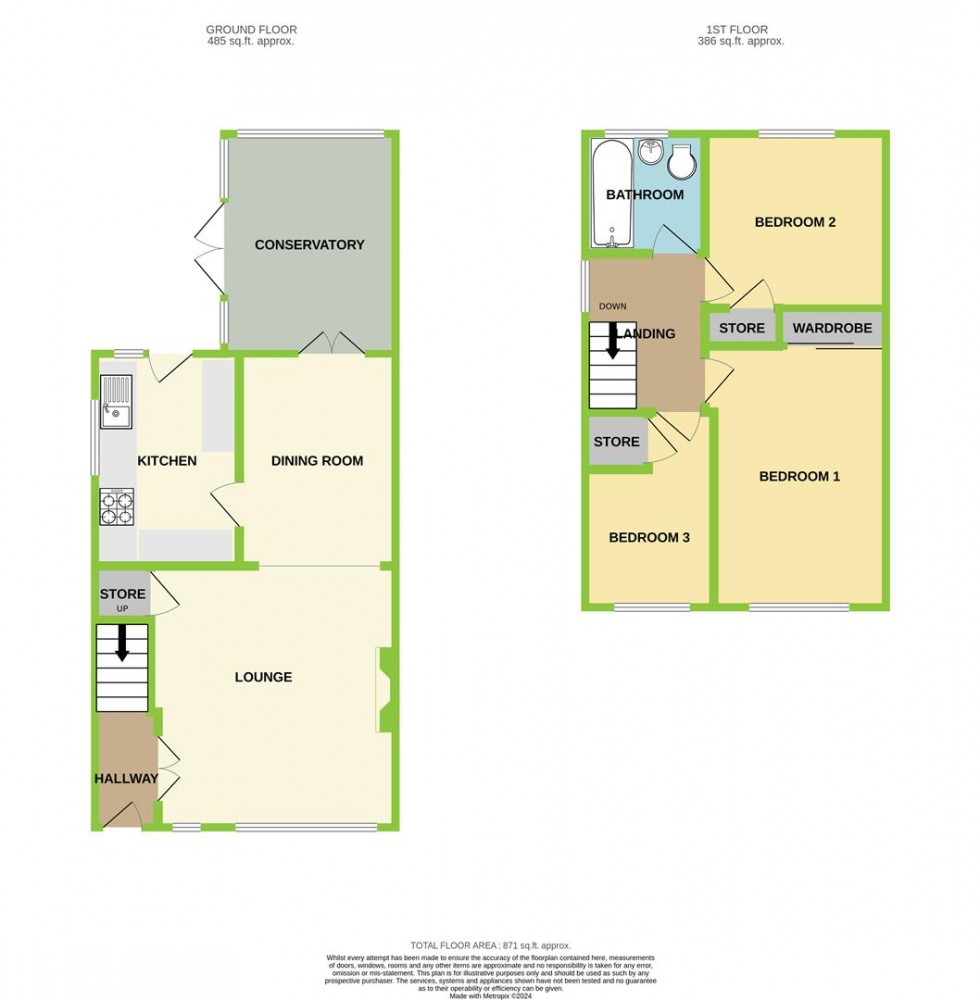 Floorplan for Carlton Crescent, Beddau, Pontypridd
