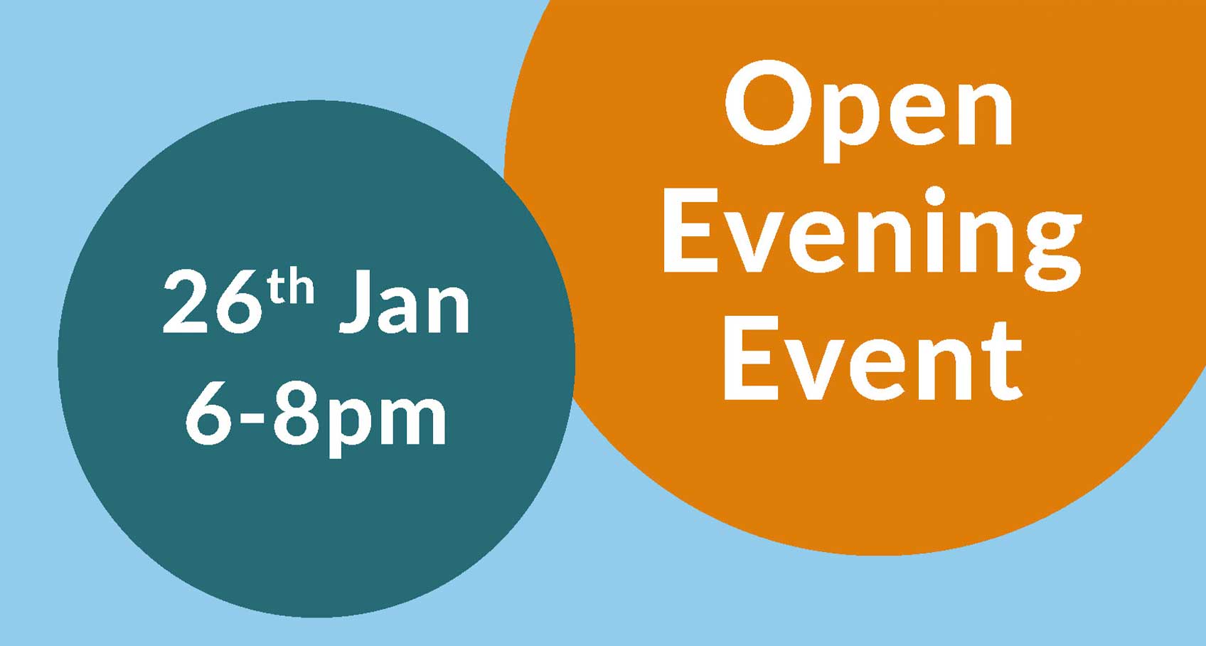 You're invited - Open Evening Event